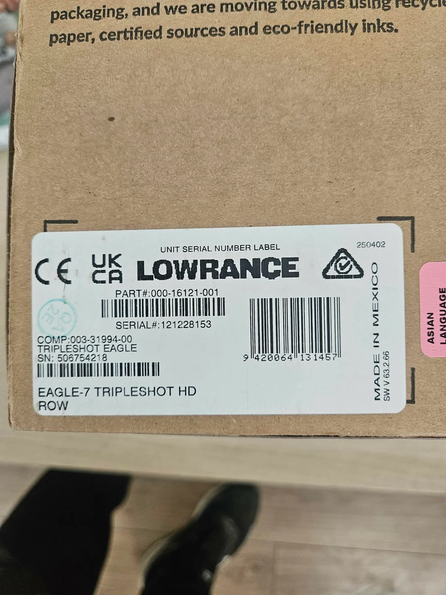 СОНАР LOWRANCE EAGLE 7 – снимка 4