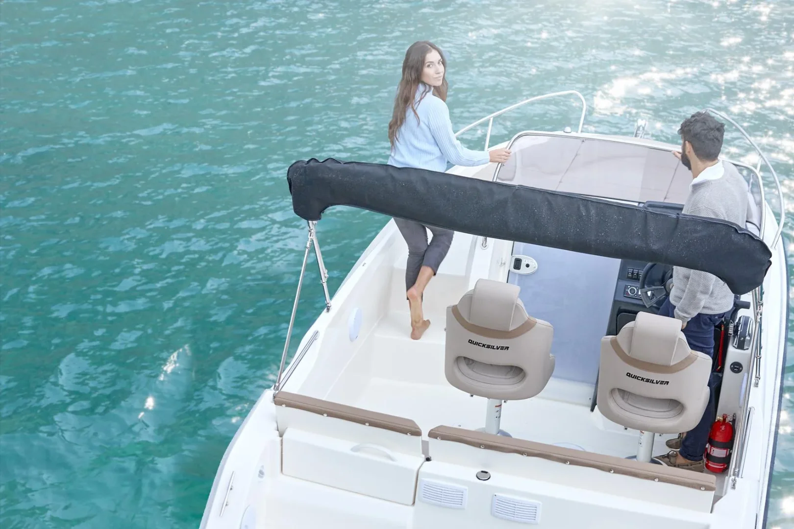 Лодка Quicksilver 605 Sundeck - снимка 3