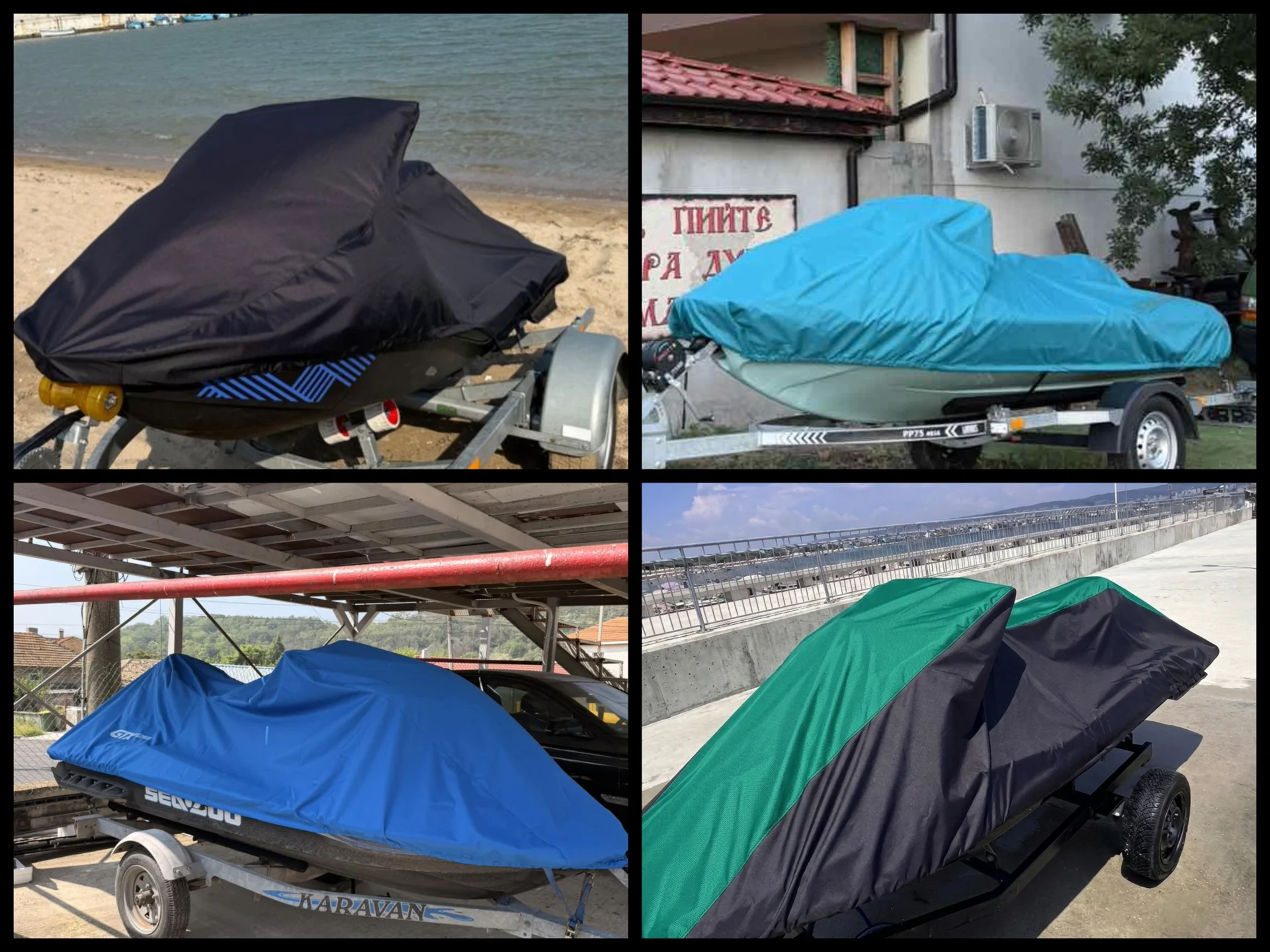 ПОКРИВАЛО ЗА ДЖЕТ SEA-DOO YAMAHA KAWASAKI ВОДОУСТОЙЧИВО 600D – снимка 2